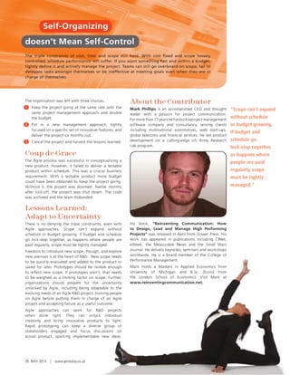 Agile for Research and Development?