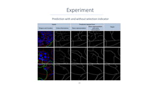 18
Prediction with and without selection indicator
Experiment
 