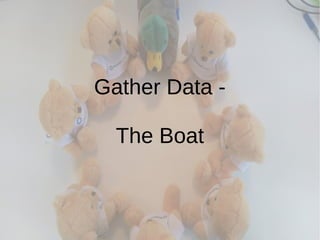 Gather Data -
The Boat
 