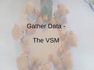Gather Data -
The VSM
 