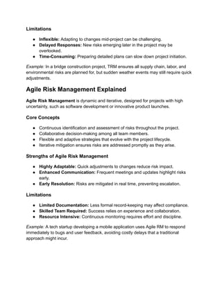 Comprehensive Guide to Agile vs Traditional Risk Management and PMI-RMP ...