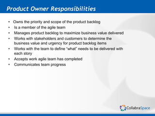 Module Owner In Agile Agile roles and responsibilities | PDF
