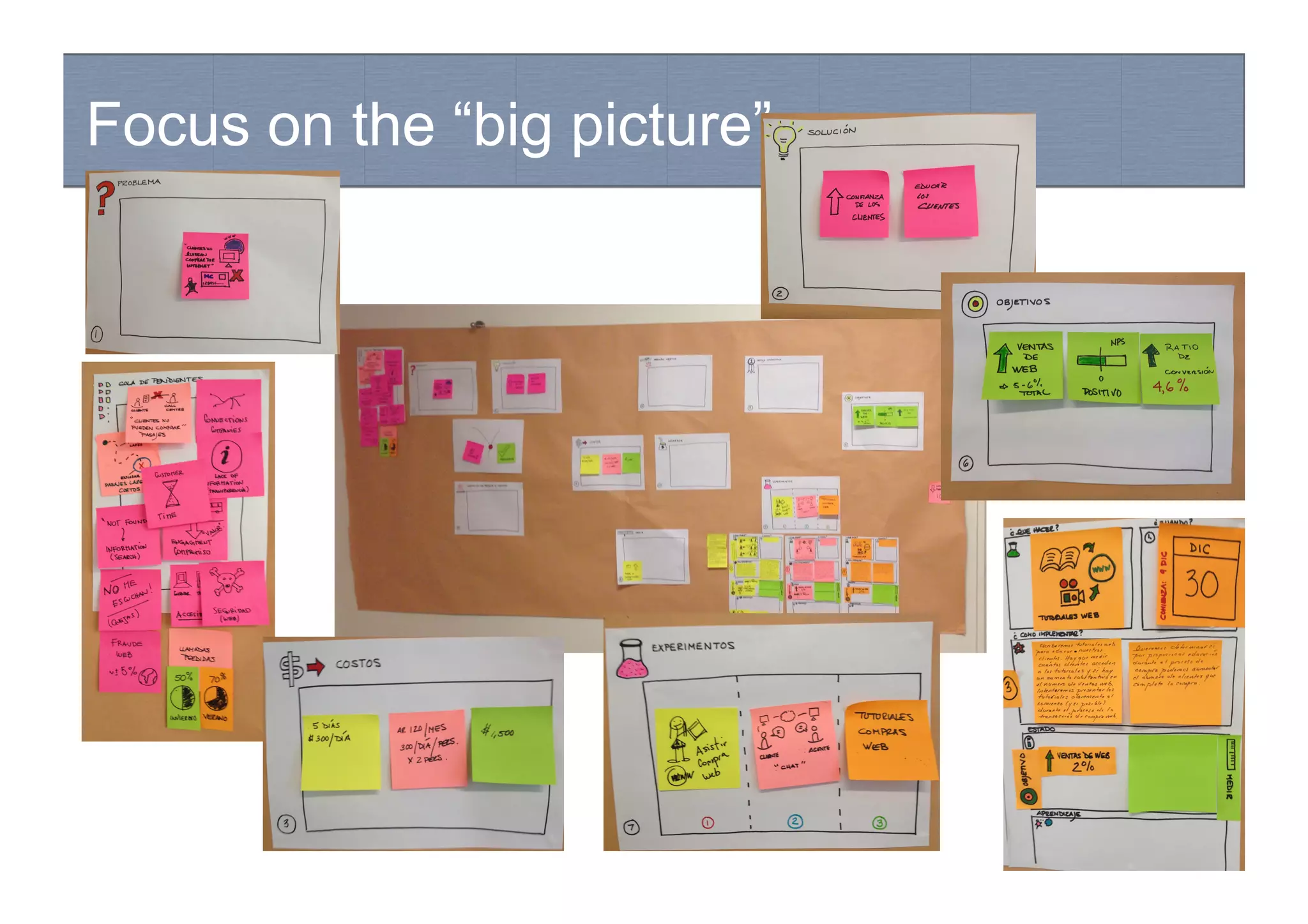 Focus on the “big picture”
 