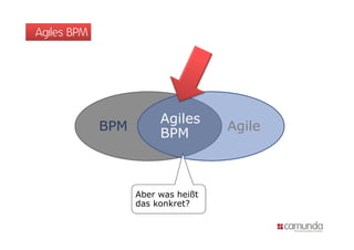 Agiles BPM




                        Agiles
                         g
             BPM                    Agile
                        BPM



                   Aber was heißt
                   das konkret?
 