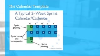 The Calendar Template
 