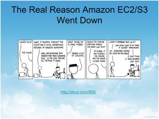 The Real Reason Amazon EC2/S3
          Went Down




          http://xkcd.com/908/
 