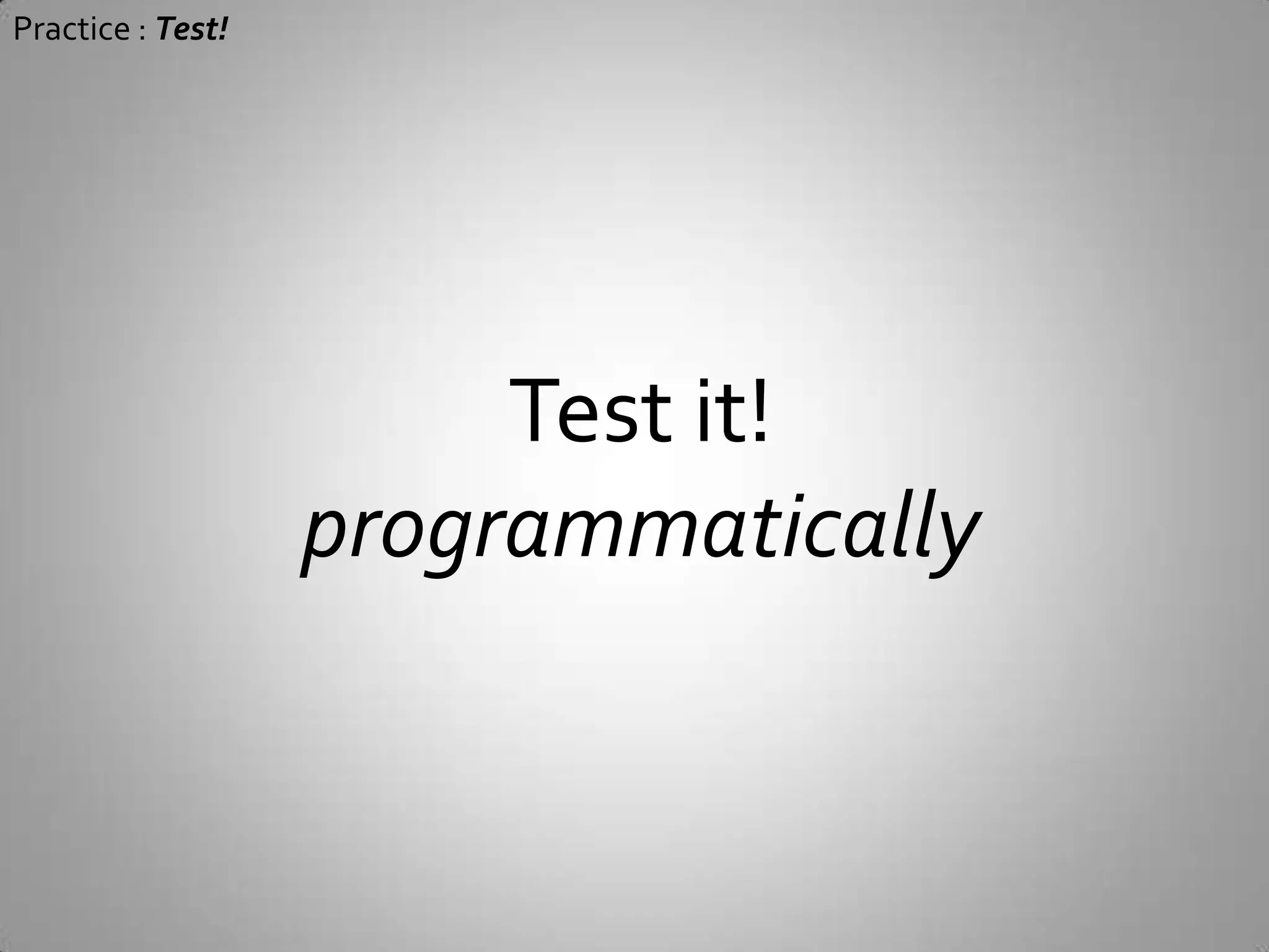  5 Practices (for small team and small project)Release frequentlyDesign for ideasTest!Code for futureCommunicate agilely