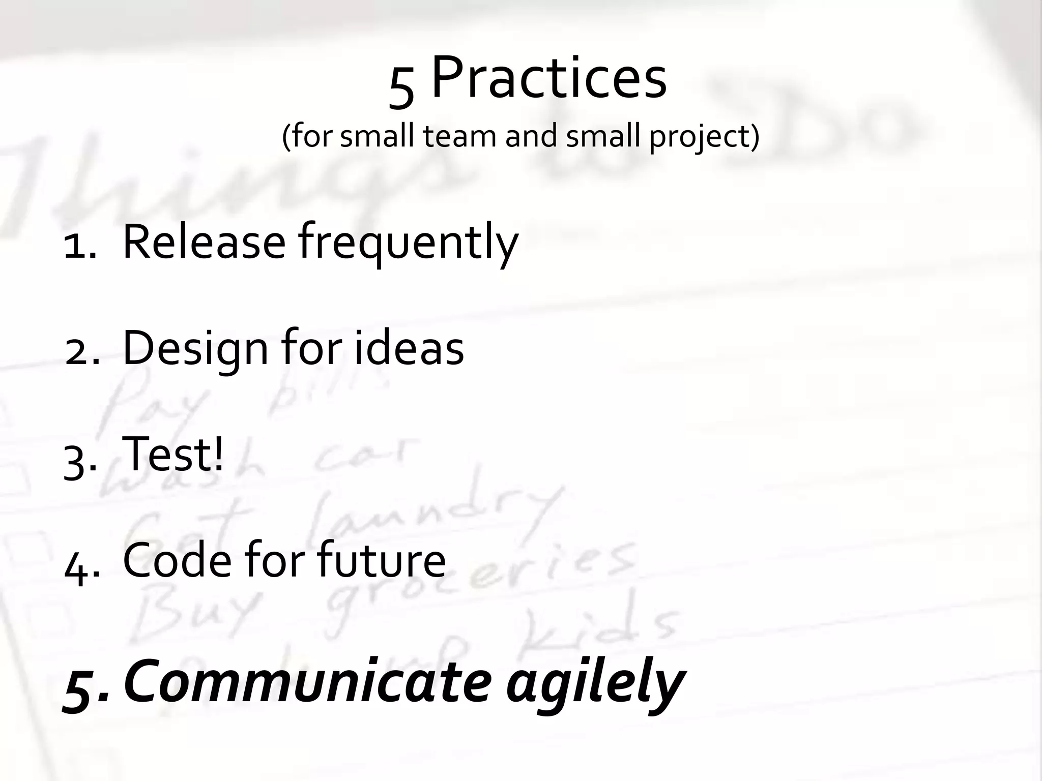 #3 EASY to DebugAlways handle or throw all exceptionNo empty catch blockProvide useful error messagesCategorize themProgram defectsEnvironment problemsUser ErrorPractice : Code for future