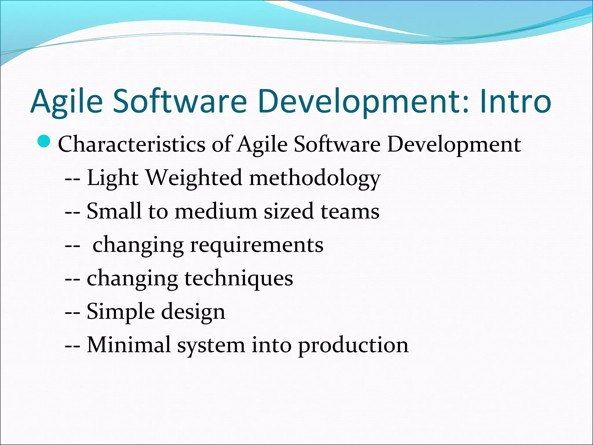 Agile software development | PPT