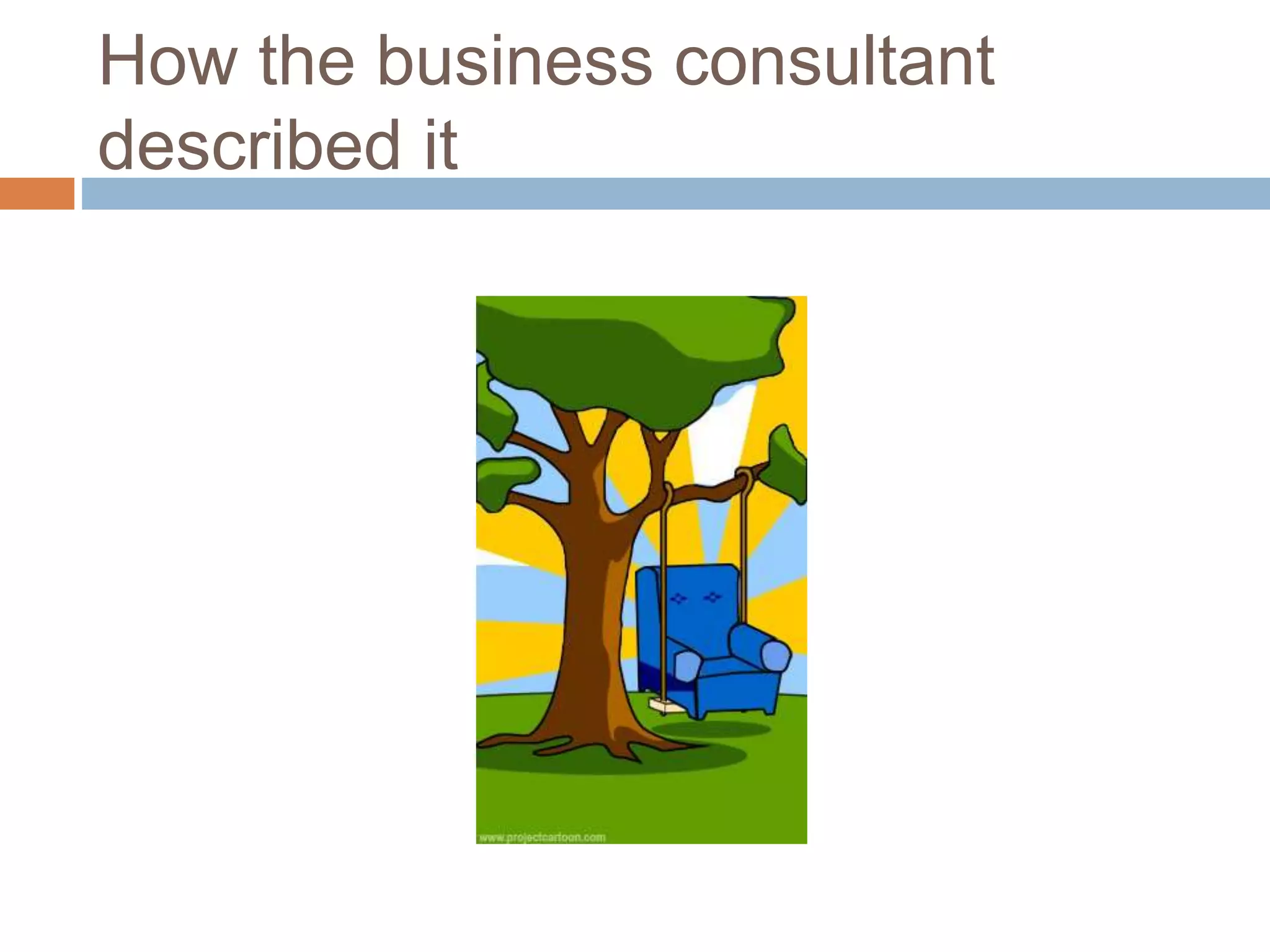 How the business consultant described it 