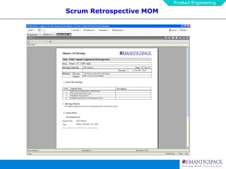 Scrum  Retrospective MOM 