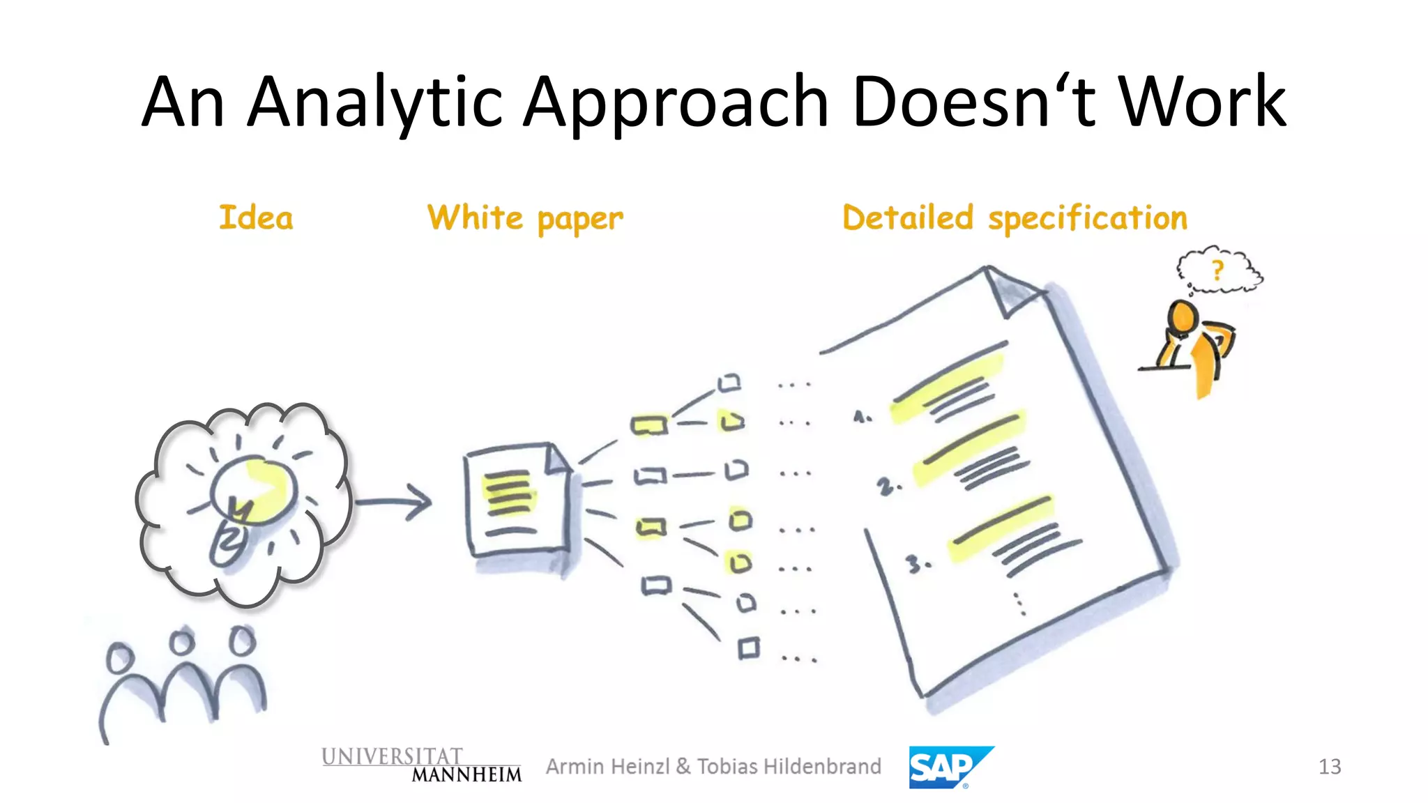 An Analytic Approach Doesn‘t Work




                                    13
 