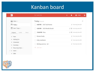 Kanban board
 
