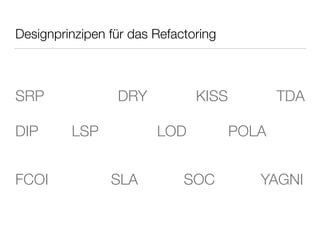 Then
• erwartete Ergebnisse nach der Aktion
• nicht überspeziﬁzieren
• Zukunftsform
• Passiv
• Werte, nicht Aktionen
17
 