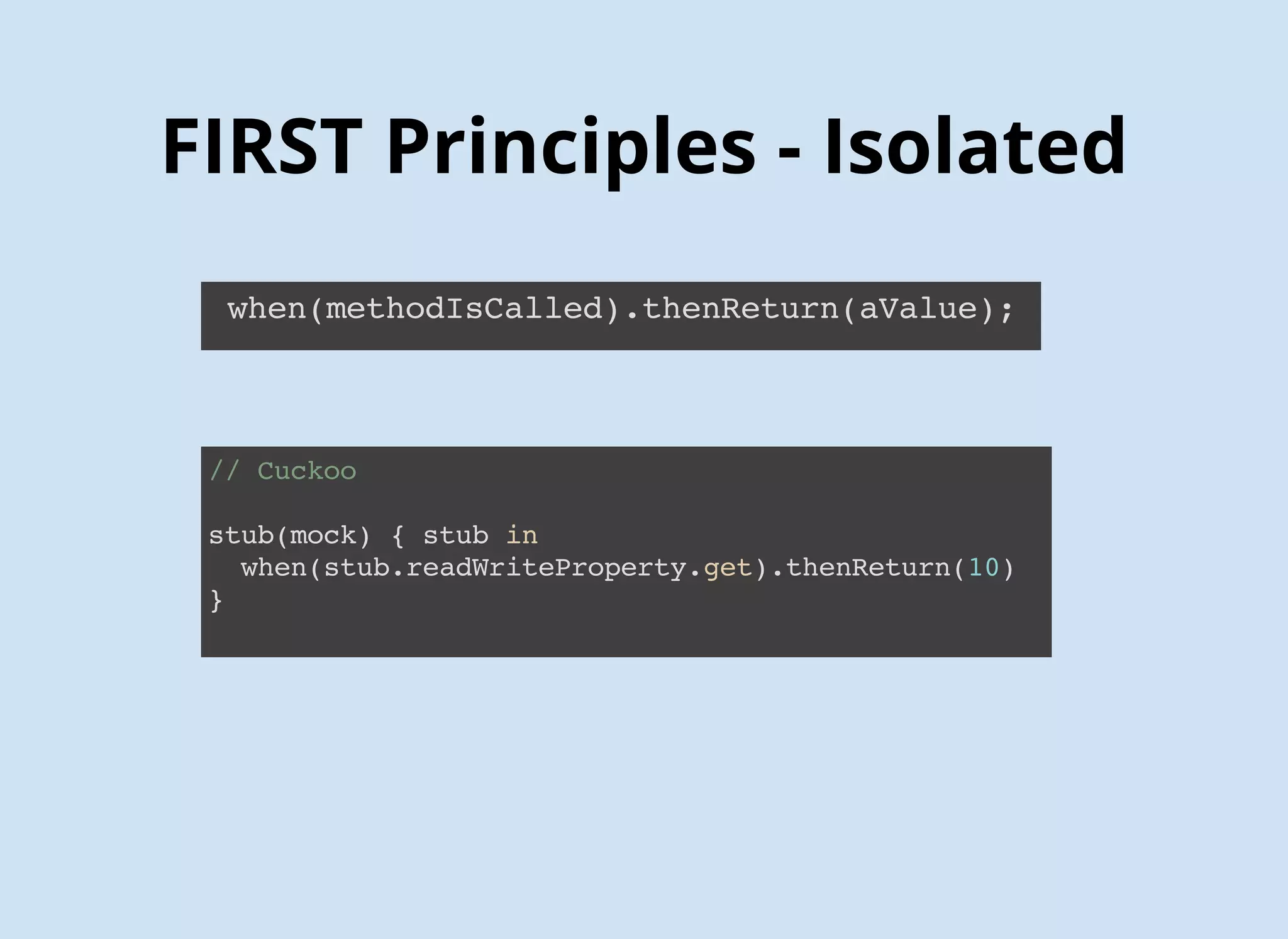 FIRST Principles - Fast
 