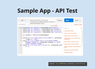 Sample App - Unit Test
# Define output file; change "${PROJECT_NAME}Tests" to your test's root source folder, if it's not the default name
OUTPUT_FILE="./${PROJECT_NAME}Tests/GeneratedMocks.swift"
echo "Generated Mocks File = ${OUTPUT_FILE}"
# Define input directory; change "${PROJECT_NAME}" to your project's root source folder, if it's not the default name
INPUT_DIR="./${PROJECT_NAME}"
echo "Mocks Input Directory = ${INPUT_DIR}"
# Generate mock files; include as many input files as you'd like to create mocks for
${PODS_ROOT}/Cuckoo/run generate --testable "${PROJECT_NAME}" 
--output "${OUTPUT_FILE}" 
"${INPUT_DIR}/JSONFetcher.swift"
# ... and so forth
# After running once, locate `GeneratedMocks.swift` and drag it into your Xcode test target group
 