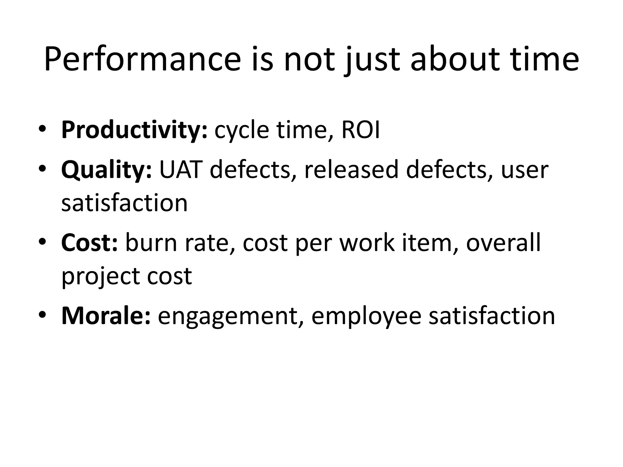 Measure our performance