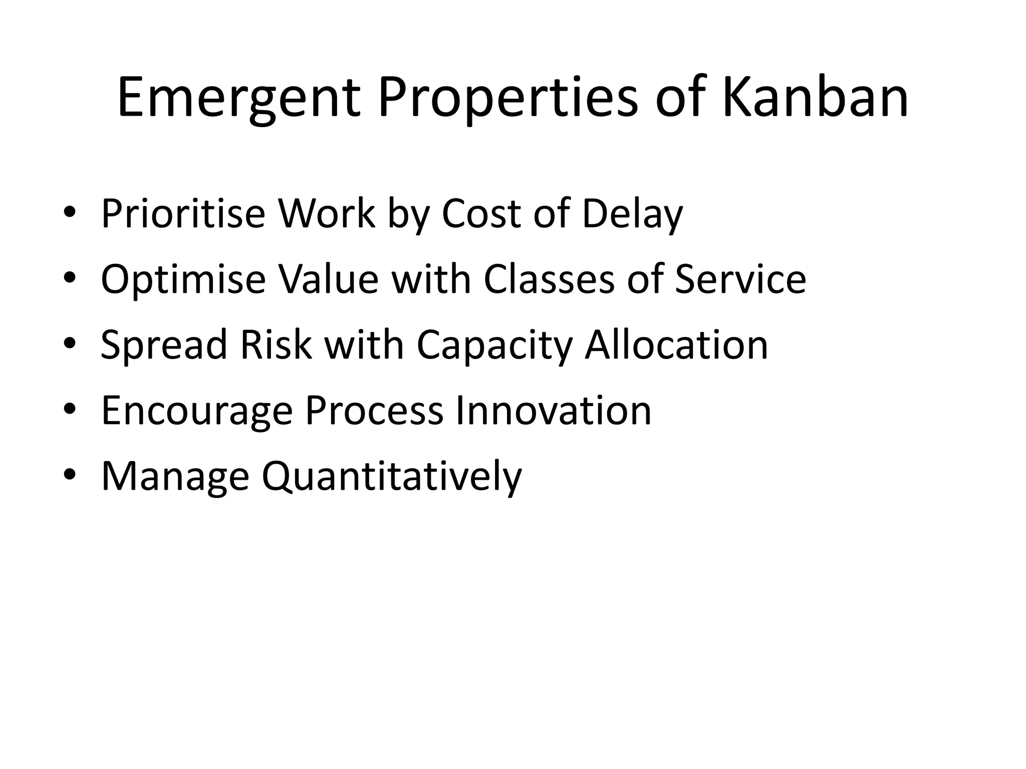 New improvement tricksStop-the-line: free up the WIP limitQuality circle: form a team to figure something outOperations review: regular meeting to analyse past performance, outliers, etc.