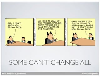 SOME CAN’T CHANGE ALL
Amir Barylko - Agile Teams

MavenThought Inc.

 