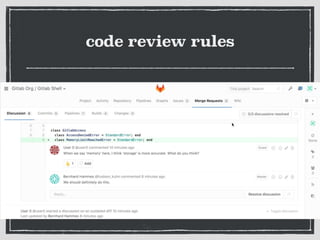 code review rules
 