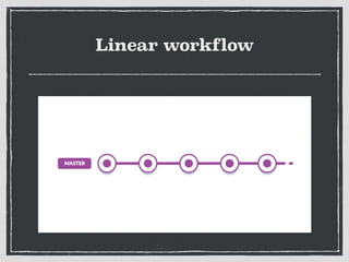 Linear workflow
 