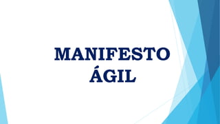 MANIFESTO
ÁGIL
MANIFESTO
ÁGIL
 