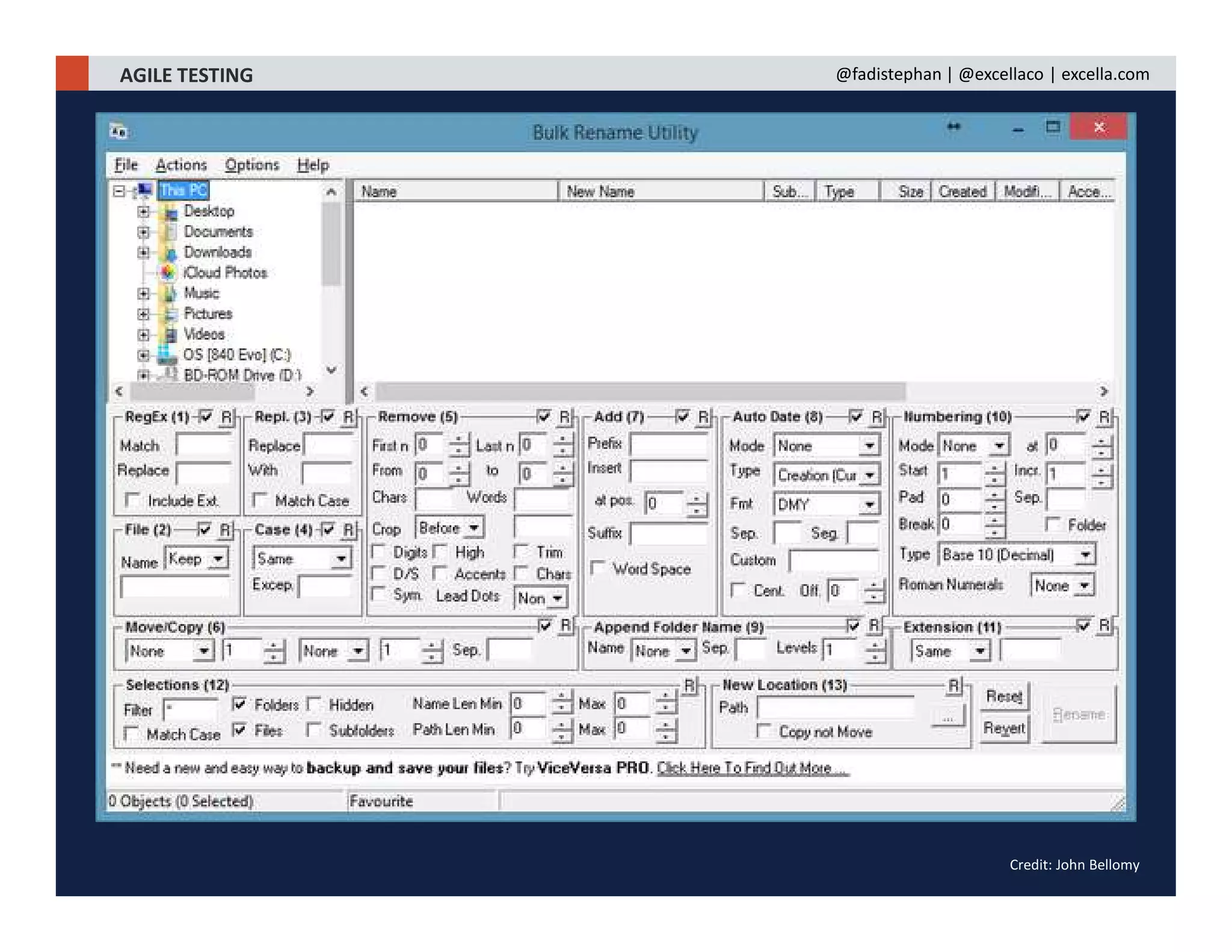 AGILE TESTING @fadistephan | @excellaco | excella.com
Credit: John Bellomy
 