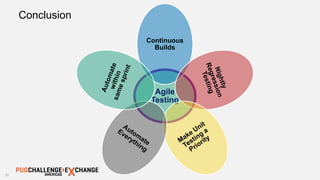31
Conclusion
Agile
Testing
Continuous
Builds
 