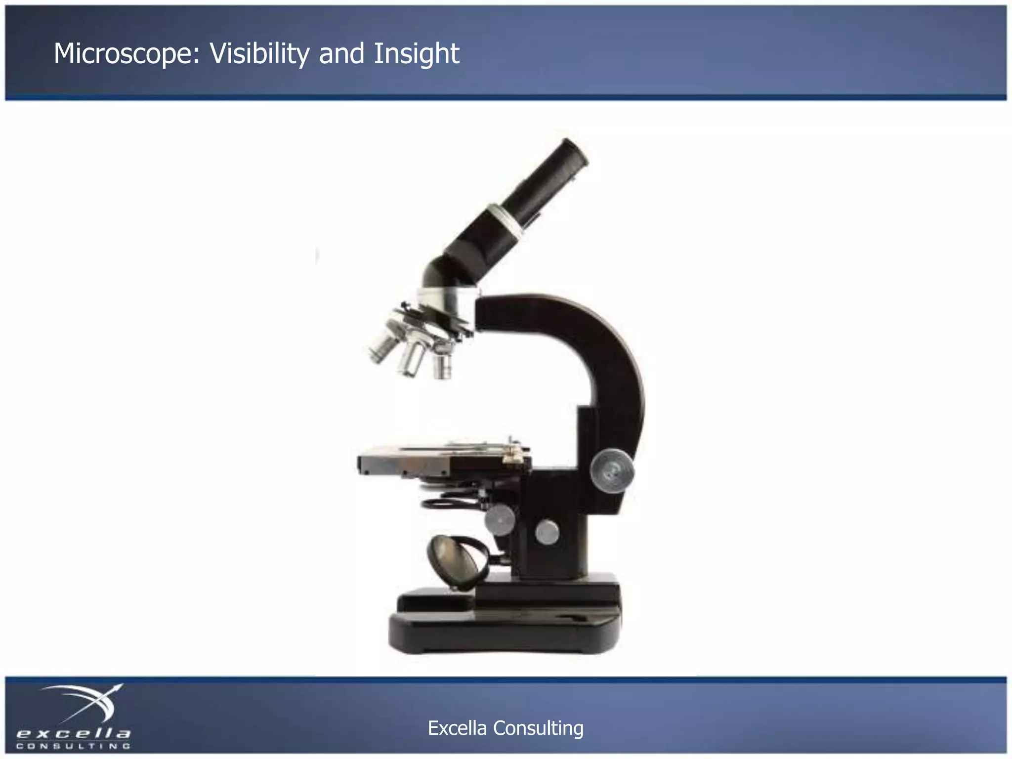 Microscope: Visibility and Insight Excella Consulting 