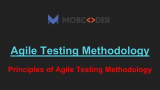 Agile Testing Methodology
Principles of Agile Testing Methodology
 