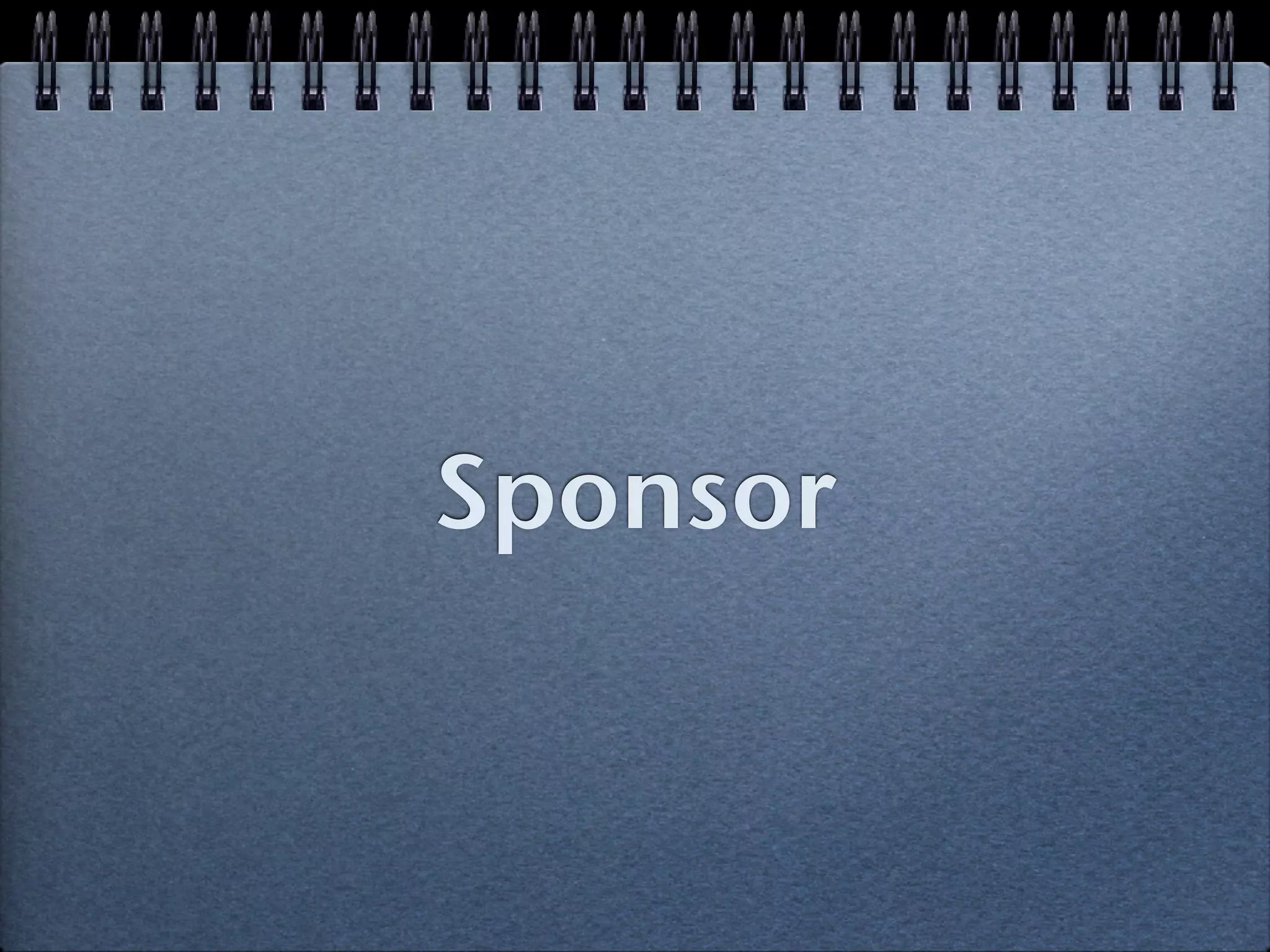 Sponsor
 