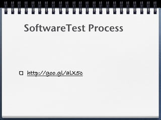 SoftwareTest Process



http://goo.gl/alX5c
 