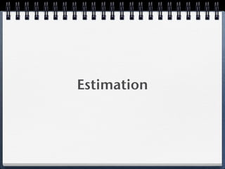 Estimation
 