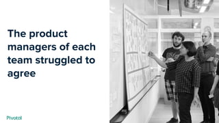 Cover w/ Image
The product
managers of each
team struggled to
agree
 