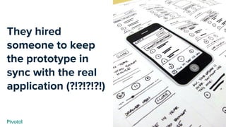 Cover w/ Image
They hired
someone to keep
the prototype in
sync with the real
application (?!?!?!?!)
 