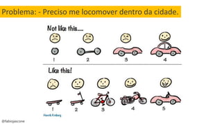 @fabiojascone
Problema: - Preciso me locomover dentro da cidade.
 