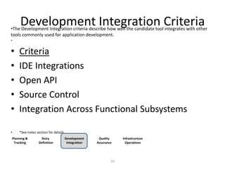 TeamDecision Analysis ProcessThe team elected to use the Analytical Hierarchy Process (AHP) to conduct the decision analysis.  This uses the following method to reach a decision.Identify decision criteria Identify alternativesDo pairwise comparisons between the criteria in order to determine the relative weight of eachFor each criteria, do pairwise comparisons of all alternatives to get the criteria score for each alternativeSummarize criteria contributions for each alternativeThe alternative with the highest score is the recommendation