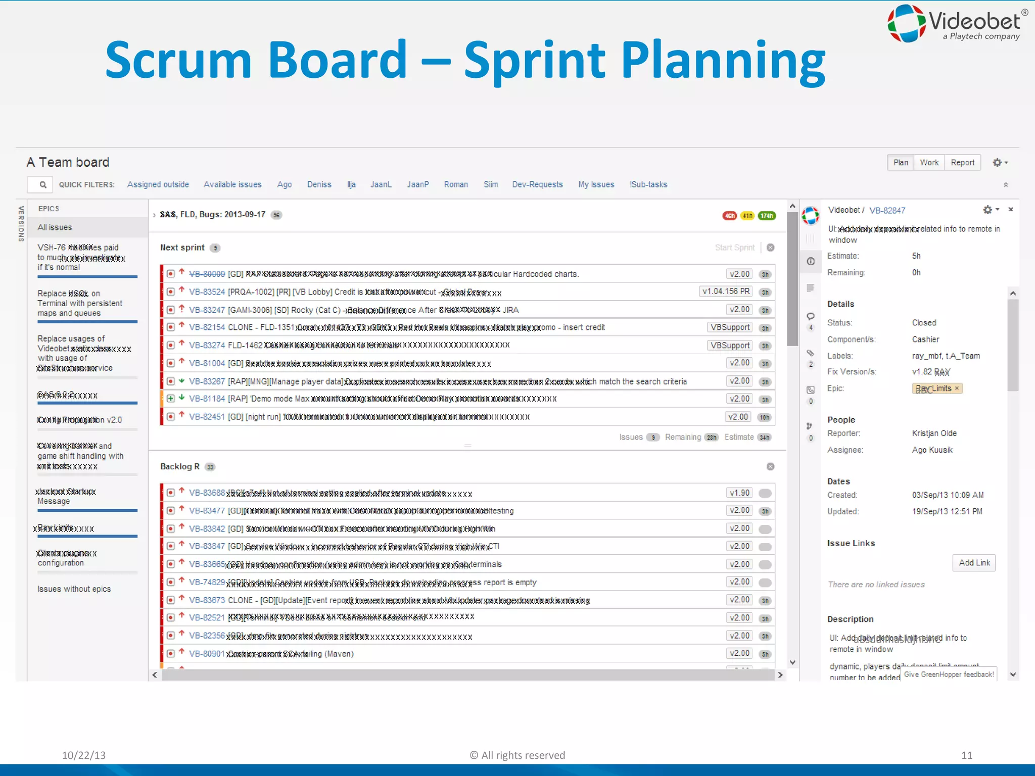 Scrum Board – Sprint Planning

xxx
aBC

aBsddlfhasldjhlshC

10/22/13

© All rights reserved

11

 