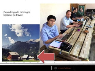 Coworking à la montagne
bonheur au travail
 