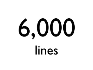 6,000
 lines
 