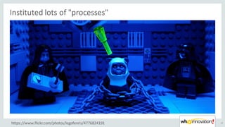 Instituted	lots	of	"processes"
27https://www.flickr.com/photos/legofenris/4776824191
 