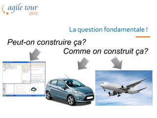 La question fondamentale !
Peut-on construire ça?
               Comme on construit ça?
 