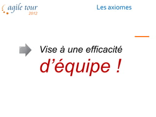 Les axiomes




Vise à une efficacité

d’équipe !

      Les méthodes agiles        32
 