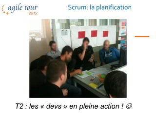 Scrum: la planification




T2 : les « devs » en pleine action ! 
 