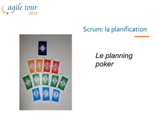 Scrum: la planification


    Le planning
    poker
 