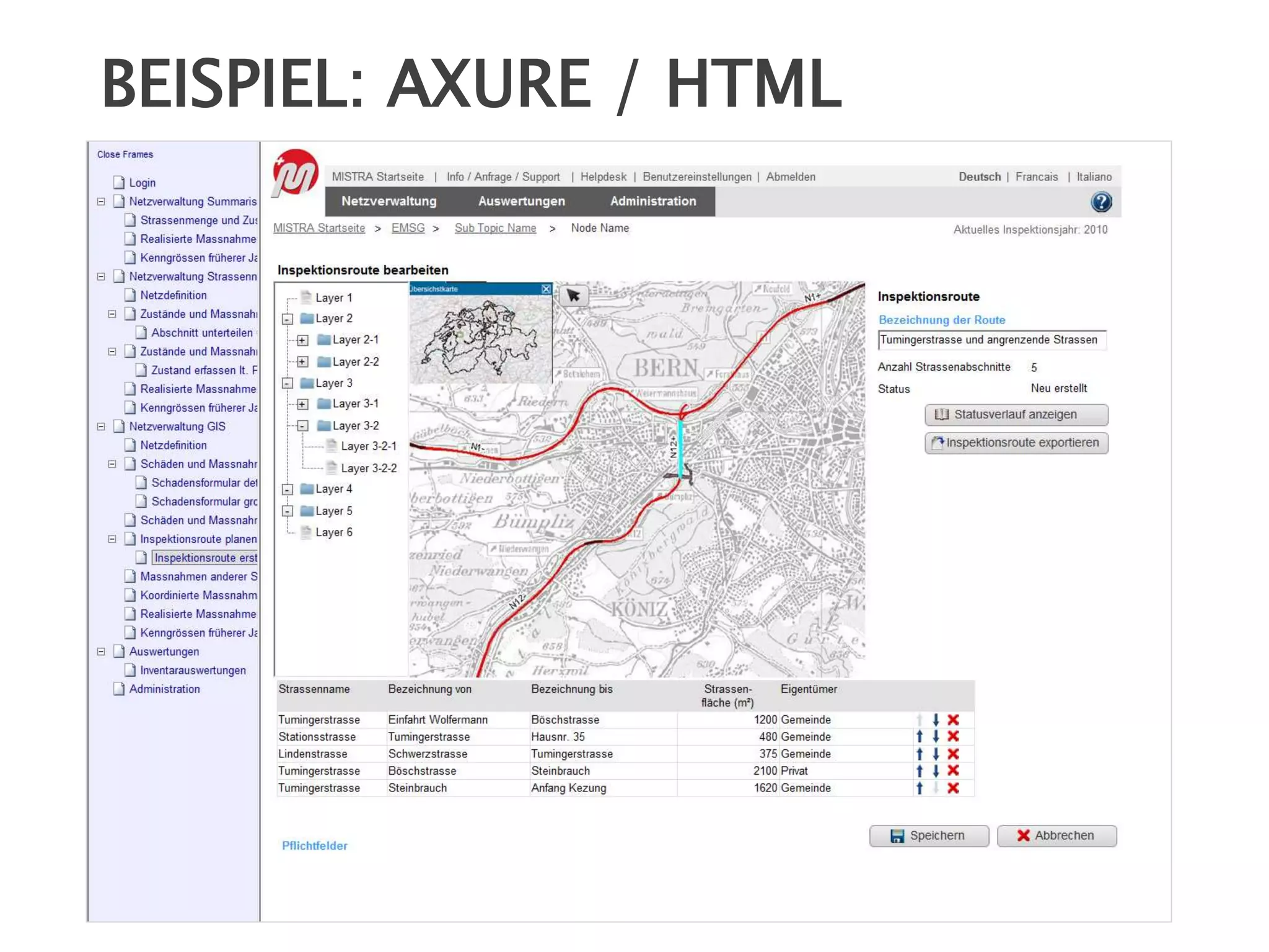 BEISPIEL: AXURE / HTML
 