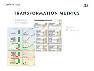 115115
TRANSFORMATION METRICS
Capabilities
Performance
Metrics
Performance
 