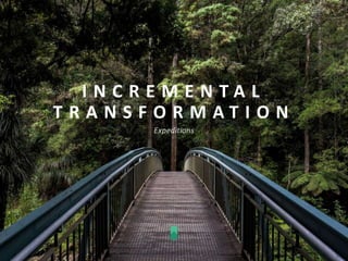 I N C R E M E N T A L
T R A N S F O R M A T I O N
 
