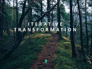 I T E R A T I V E
T R A N S F O R M A T I O N
 