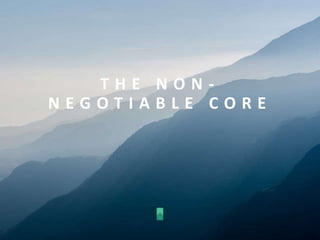 T H E N O N -
N E G O T I A B L E C O R E
 